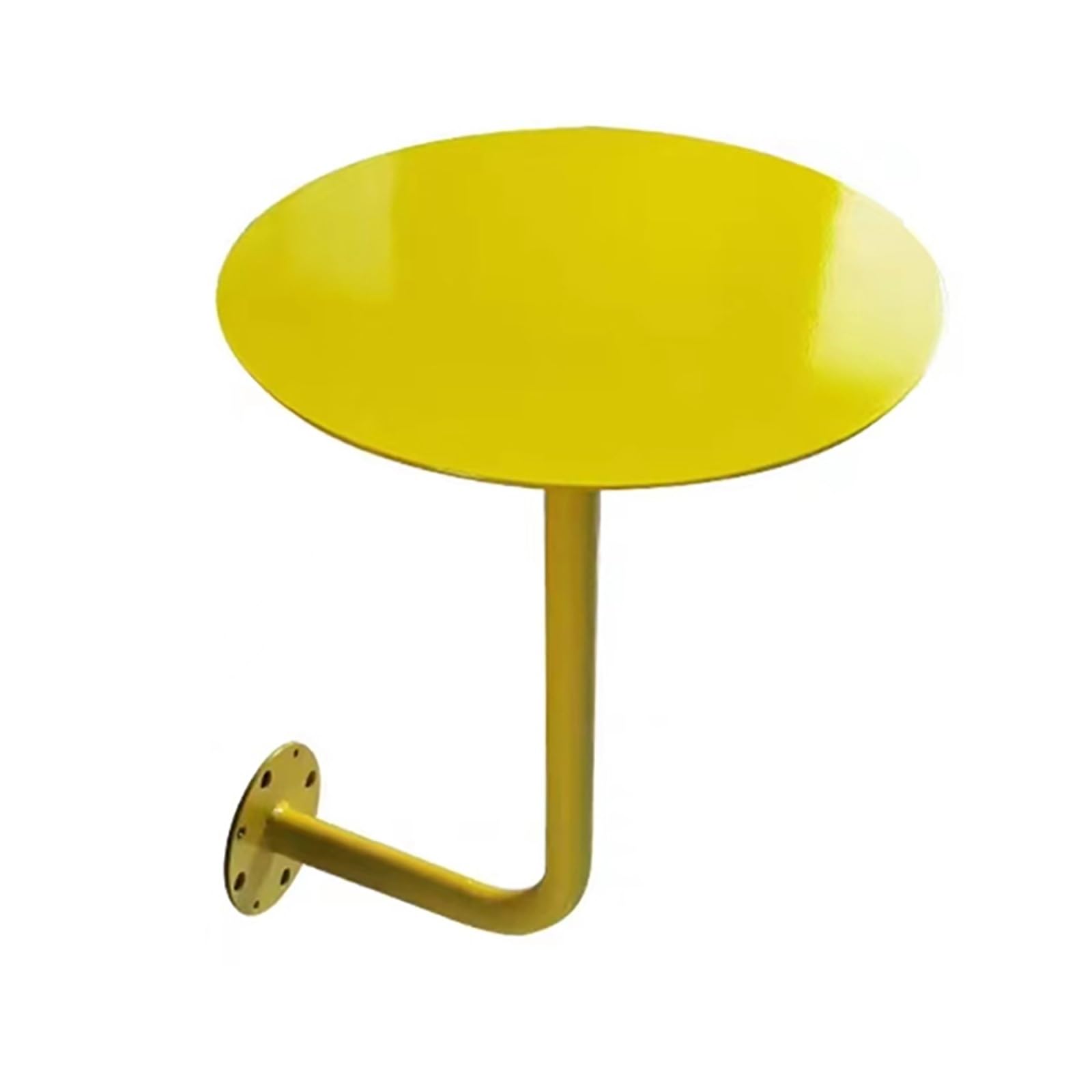 Table ronde murale gain de place blanche de 40 cm pour salon