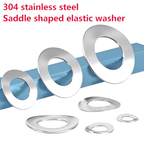 Ctyjia 20 Stück M10 Edelstahl Wellscheiben, Federscheiben mit Wave-Unterlegscheiben-Funktion