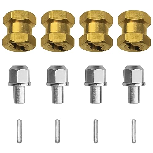 Hub hexagonal 12 mm en laiton pour crawler Axial SCX10 et RC4WD D90