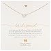 Dogeared "Bridal" Bridesmaid Gold White Button Freshwater Cultured Pearl Necklace, 16"