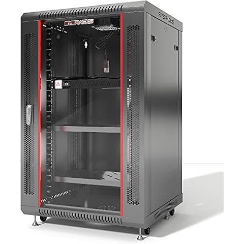 Sysracks 18U 24 Inch Deep Wall Mount It Server Rack Cabinet Enclosure Accessories Over $90 Value Included Cover