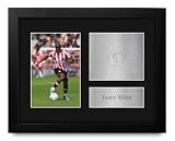 HWC Trading Yoane Wissa Brentford Gifts Printed Signed Autograph Picture for Soccer Fans and Supporters - US Letter Framed (ID-009084)