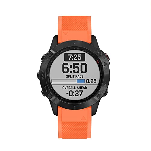 Bracelet Fenix 6X Pro Solar de qualité supérieure en silicone durable - 6