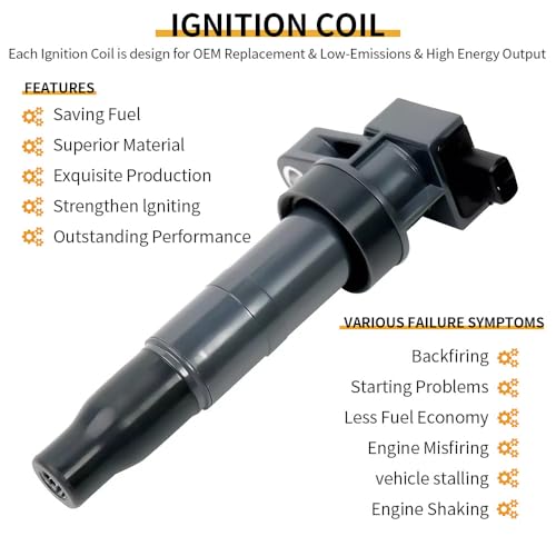 CNPAPC Set of 6 UF546 Ignition Coil Pack and Iridium Spark Plugs Compatible with 06-10 Sonata 06-11 Azera 06-08 Optima 06-17 Sedona 07-18 Santa Fe 07-17 Sorento 2.4L 3.3L 3.8L Replaces# 27301-3C000 by CNPAPC - Used condition - Image 4