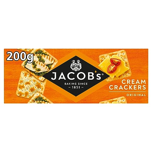 Jacobs Cream Crackers - Pack Size = 1x200g