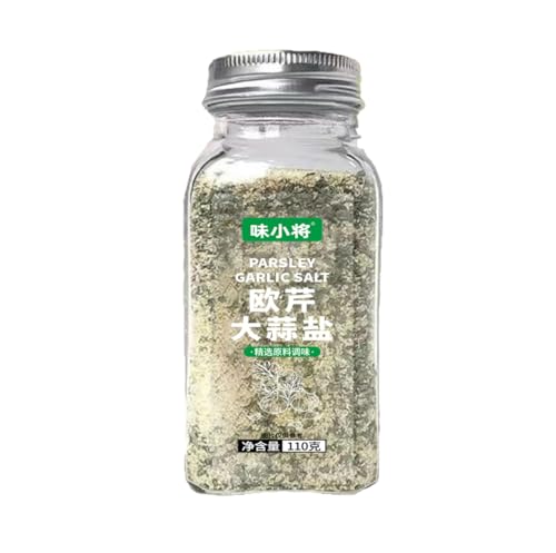 Parsley Garlic Salt Seasoning, Mixed Herb Blend for Western Cuisine, Steak, Pasta, Low Fat Cooking, 110g