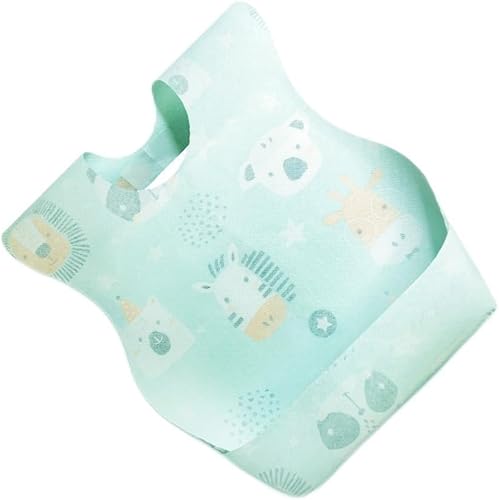 PeekaBear Baberos de alimentación desechables, baberos no tejidos impermeables ajustables 20PCS