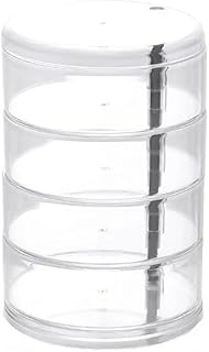 منظم إكسسوار شفاف 4 دور من الأكريلك من Next store – صندوق تخزين مجوهرات عملي متعدد الاستخدام – أدراج لتخزين الحُلي والمكياج والإكسسوارات بتصميم أنيق