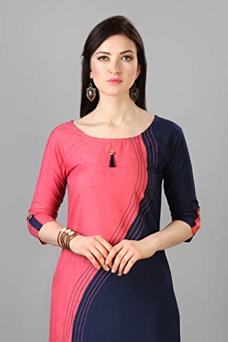 Image of EthnicJunction Women's Cotton Rayon Regular Kurta
