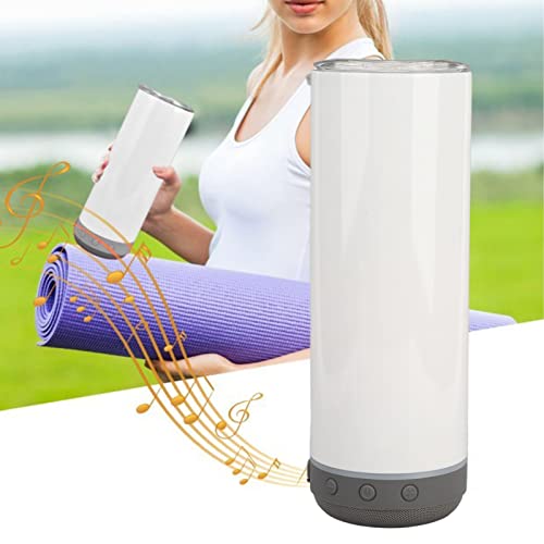 20Oz Sublimation Tumbler, 304 Stainless Steel Insulated Mugs, Detachable Vacuum Double Wall Thermoses With Bluetooth Speaker And Led Lights, Waterproof Music Tumbler For Christmas Gift #TOP5