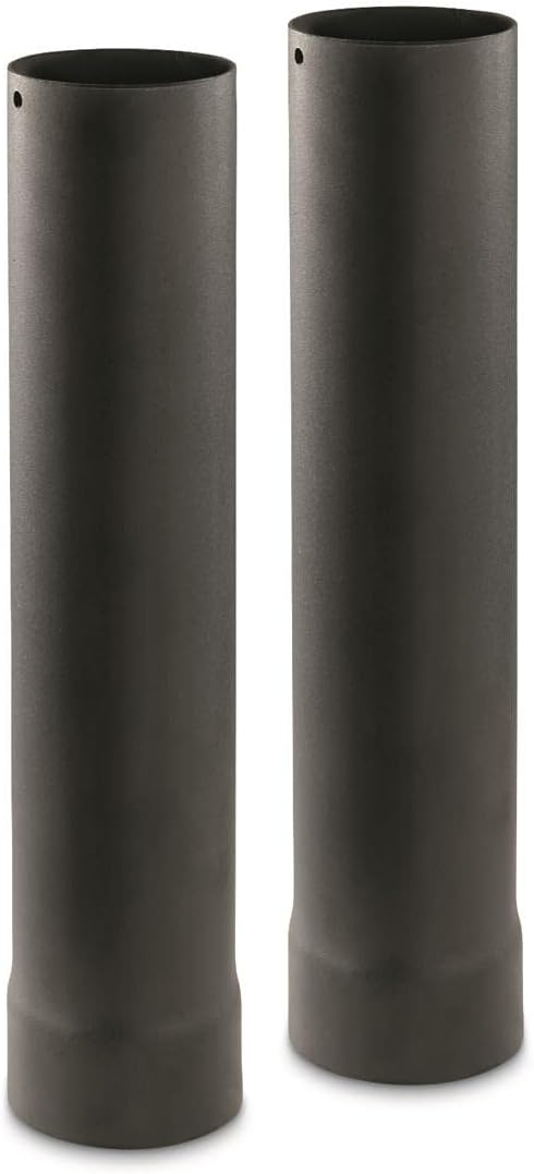 Outdoor Wood Stove Pipe Extension Accessories, 2-Piece Accessory Set
