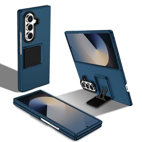 Coque Samsung Galaxy Z Fold 7 antichoc avec support bleu