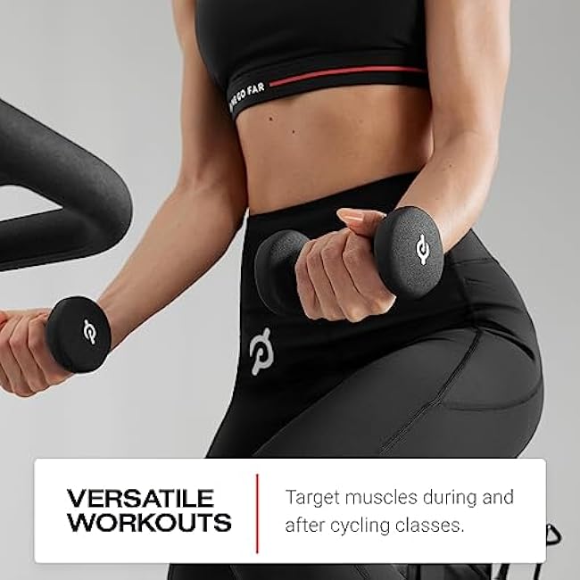 Peloton Light Weights | Set of Two Sweat-Proof Weights with Non-Slip Grip, Designed to Fit in The Back of Peloton Bike and Bike+