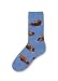 Sea Otter Head Blue Socks Women's Size 6 -10 Animal Den