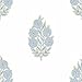 RoomMates Tamara Day RMK12517RL Blue Dutch Floral Peel and Stick Wallpaper