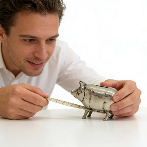 Cinta métrica de metal 35 cm con estuche compacto miniatura 7