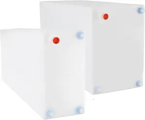 RecPro Fresh and Gray Water Holding Tank | Combo Pack | Concession/Food Truck Holding Tank (21 & 30 Gallon)