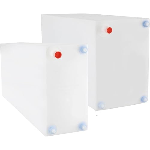 RecPro Fresh and Gray Water Holding Tank | Combo Pack | RV Water Holding Tanks | Camper Water Holding Tanks (21 Gallon & 30 Gallon) BPA Free