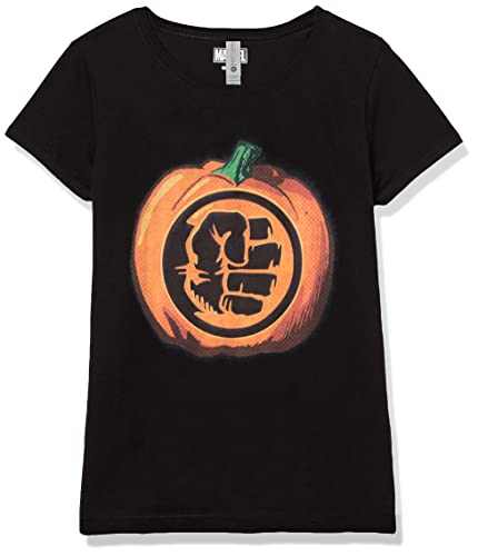 T-shirt Hulk Marvel fille noir XL idéal pour la récolte des bonbons d'Halloween