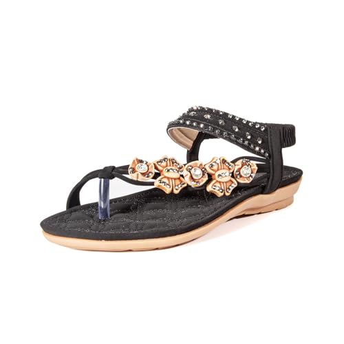 Chaussures d'été décontractées sandales plates bohèmes pour valise de vacances