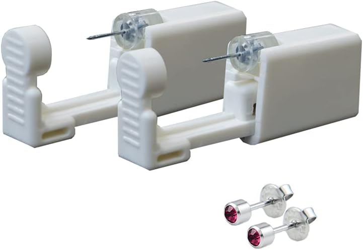 Kit para Piercing de Orelha Lishae com Pistolas Descartáveis e Brincos