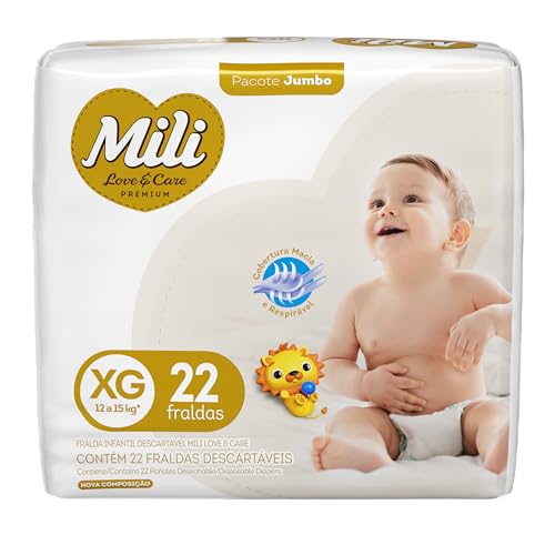 Mili Fralda Xg Pacote De 22 Fraldas