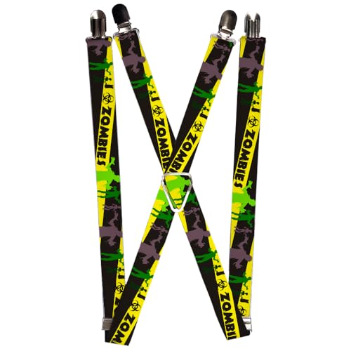 Tirantes para hombre con pinzas fuertes y elástico de Zombies