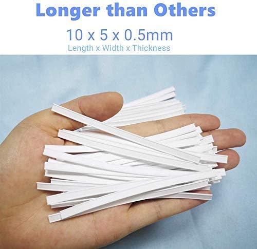 Mask Nose Bridge Strip, Plastic Nose Bridge Strip Wire for DIY Making, 10CM Double Wire Nose Bridge Strips, Flat Nose Wire Clips Plastic Strips for Handmade Crafting(50PCS)