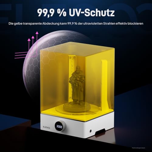 ELEGOO Mercury X Bundle mit Separater Waschstation und Aushärtungsstation für Große Harz 3D Drucker, Kompatibel mit ELEGOO Saturn, Mars MSLA/LCD/DLP 3D Druckern