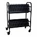 Workington 32-Device Mobile Open School Charging Cart Station for Ipads, Chromebooks, Tablets and Laptops Computer with Power Strip Included, Assembly Required, 1006 Black