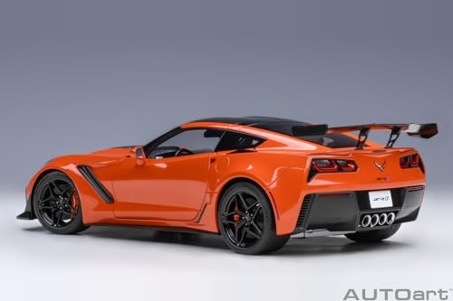 Autoart 2019 Chevrolet Corvette C7 ZR1 Sebring Orange Tintcoat 1/18 miniatura 2