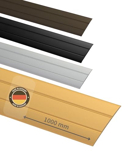 Gedotec Profilé de transition autocollant Or 1000 mm Alu | Longueur 1m, largeur 37 mm | Laiton anodisé | Made in Germany