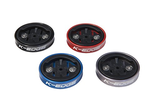 K-Edge | Gravity Top Cap Bicycle Computer Mount | Garmin | Blue - Thumbnail 2