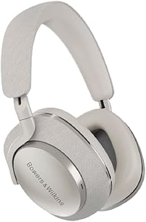 Bowers & Wilkins Px7 S2 Over-Ear Headphones (2022 Model) - All-New Advanced Noise Cancellation, Works with B&W Android/iOS Music App, Slim & Lightweight, 7-Hour Playback on 15-Min Quick Charge, Grey