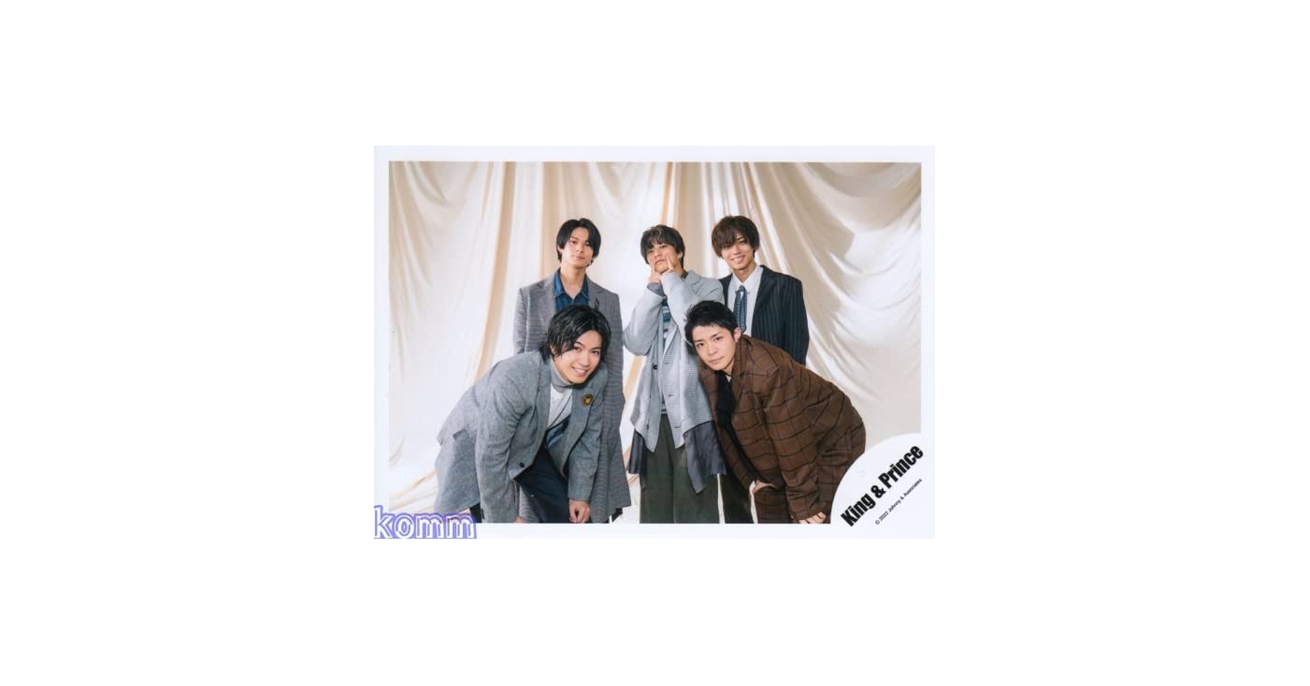 Amazon.co.jp: King & Prince 公式 生 写真 （集合）KP01735