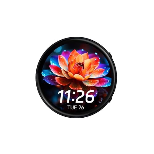 TUOPUONE ESP32-S3 AMOLED Carte de développement ronde à écran tactile 4,45 cm Processeur LX7 Dual-core 32 bits 466 × 466 pixels Interface QSPI intégrée Double microphone numérique avec étui