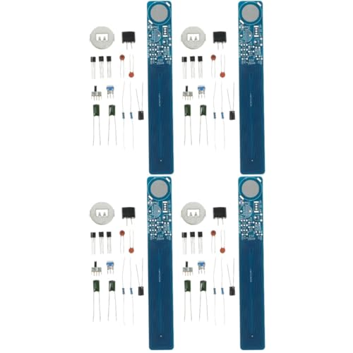 VILLFUL 4個セット 金属探知機 はんだ付けプロジェクト DIYはんだ付けキット はんだ付け練習キット はんだ付けキットプロジェクト diy電子キット プラスチック Blue