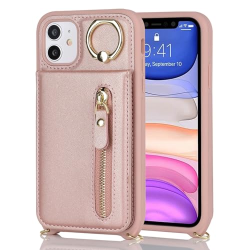 Zouzt for iPhone 11 Case with Cord and Card Holde - Image 4