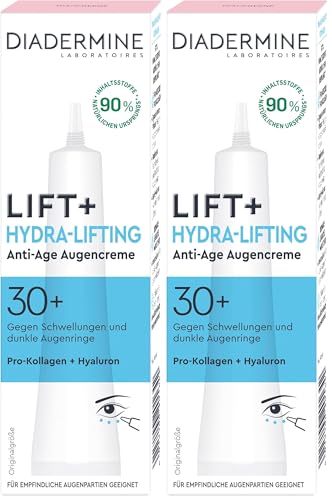DIADERMINE LIFT+ Augencreme Hydra-Lifting Augenkontur, 2er Pack (1 x 15 ml)