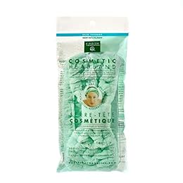 Earth Therapeutics Ulta-Absorbent Cosmetic Headband - Multi-functional for facial cleansing, bathing, exercise - Super soft and plush - Elastic expands for comfortable fit (1 Pack)