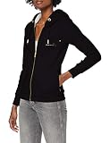 Zip Hood Superdry Womens Established Zip Hood Cardigan Sweater, Black, M