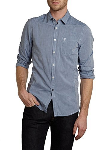 J.C. RAGS - Camisa casual - ligeramente adaptada - para hombre Designerfarbbezeichnung: Harbour Blue M