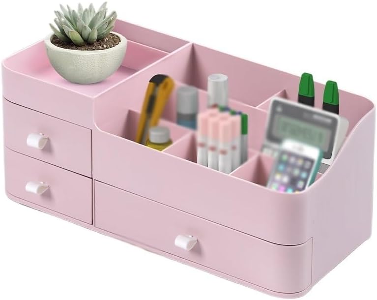 Makeup Organizers,Portable Cosmetic display case, caddy for Dorm, Storage Box image 3