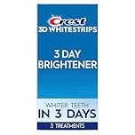 Crest 3DWhitestrips 3 Day Brightener At-Home Teeth Whitening Kit, 3 Treatments, Whiter Teeth in 3 Days
