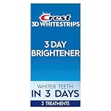 Crest 3DWhitestrips 3 Day Brightener At-Home Teeth Whitening Kit, 3 Treatments, Whiter Teeth in 3 Days