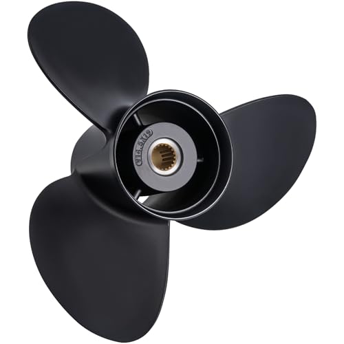 Qiclear 14 1/2X19 | 3817468 OEM Upgrade Aluminum Outboard Moto Boat Propeller fit Volvo Penta SX Drive All Models Engines 130-300 HP 3.0L/4.3L/5.0L/5.7L/5.8L/7.4L/8.2L, 19 Spline Tooth