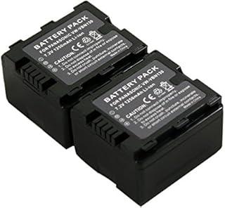 BTBAI Compatible VW-VBN130 Battery for VW-VBN130 VBN130K VBN260K VBN390 Digital Camcorder (2X Battery+Charger AC/DC Single)