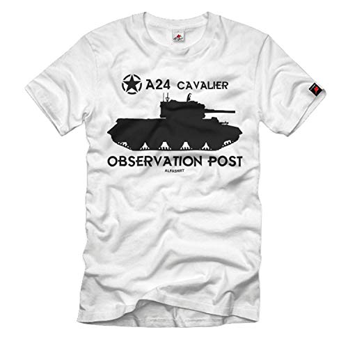 Camiseta británica Cavalier Observation Post Tank MK # 32940 blanca hombres 4XL