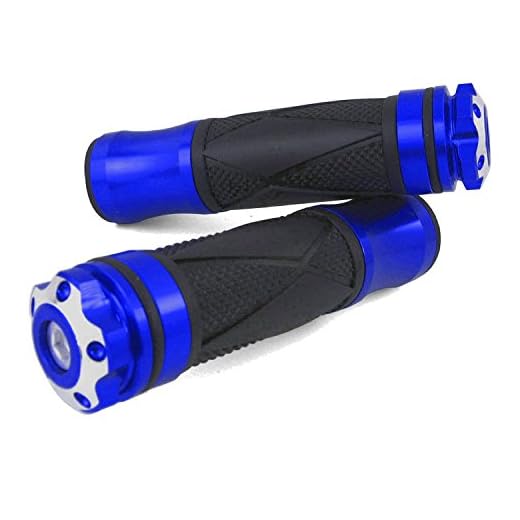 Styrhandtag kompatibelt med PGO G-Max, 4-V, PMX Naked 50, DR Big 150 (Xtreme/blå)