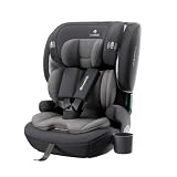 innokids チャイルドシート ジュニアシート シートベルト固定専用タイプ R129適合 i-Size 15ヶ月～12歳まで長く使える リクライニング2段階切替 カップホルダー付き 背もたれ取り外し可能 軽量 コンパクト収納 取付簡単 メッシュクッション カバー丸洗いOK (グレー-シートベルト固定専用モデル)